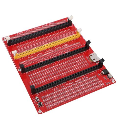 بطاقة اختبار ذاكرة الوصول العشوائي Focket، 4 في 1 DDR3 DDR4 DDR5 جهاز اختبار ذاكرة الوصول العشوائي للخادم مع بطارية مزدوجة من النوع C ومؤشر LED لإصلاح أجهزة الكمبيوتر المكتبي in Kuwait