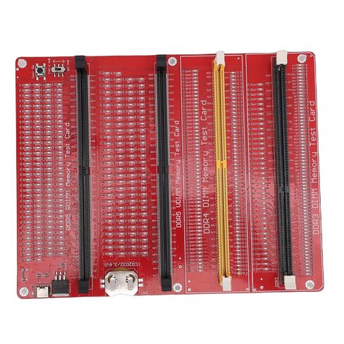 بطاقة اختبار ذاكرة الوصول العشوائي Focket، 4 في 1 DDR3 DDR4 DDR5 جهاز اختبار ذاكرة الوصول العشوائي للخادم مع بطارية مزدوجة من النوع C ومؤشر LED لإصلاح أجهزة الكمبيوتر المكتبي in Kuwait