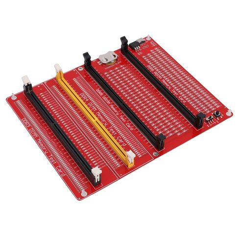 بطاقة اختبار ذاكرة الوصول العشوائي Focket، 4 في 1 DDR3 DDR4 DDR5 جهاز اختبار ذاكرة الوصول العشوائي للخادم مع بطارية مزدوجة من النوع C ومؤشر LED لإصلاح أجهزة الكمبيوتر المكتبي in Kuwait