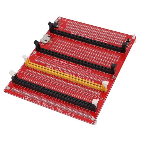 بطاقة اختبار ذاكرة الوصول العشوائي Focket، 4 في 1 DDR3 DDR4 DDR5 جهاز اختبار ذاكرة الوصول العشوائي للخادم مع بطارية مزدوجة من النوع C ومؤشر LED لإصلاح أجهزة الكمبيوتر المكتبي in Kuwait