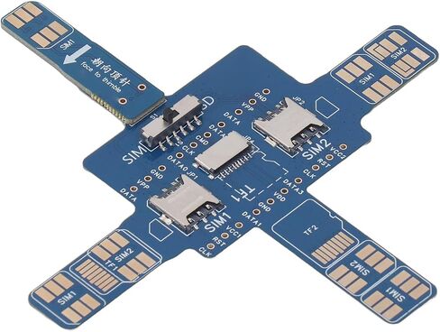 ViaGasaFamido Universal Smartphone Test Board Electronic Component Cell Phone Signal Tester with Dual SIM Card Memory Card Phone Holder Voltage Detection for Repair Maintenance in Kuwait