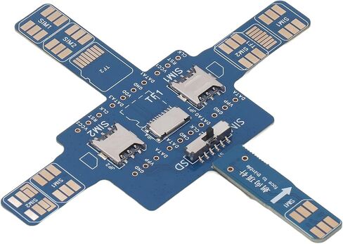 ViaGasaFamido Universal Smartphone Test Board Electronic Component Cell Phone Signal Tester with Dual SIM Card Memory Card Phone Holder Voltage Detection for Repair Maintenance in Kuwait