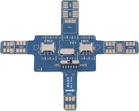 ViaGasaFamido Universal Smartphone Test Board Electronic Component Cell Phone Signal Tester with Dual SIM Card Memory Card Phone Holder Voltage Detection for Repair Maintenance in Kuwait