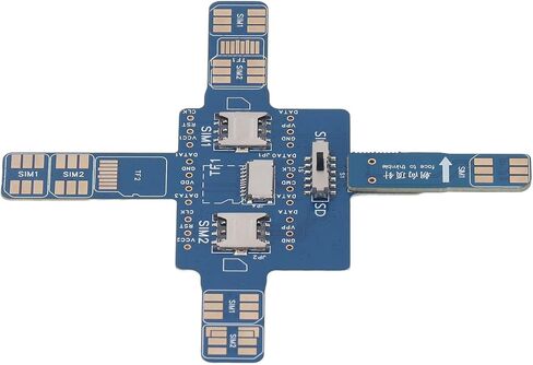 ViaGasaFamido Universal Smartphone Test Board Electronic Component Cell Phone Signal Tester with Dual SIM Card Memory Card Phone Holder Voltage Detection for Repair Maintenance in Kuwait