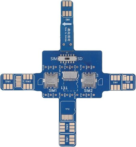 ViaGasaFamido Universal Smartphone Test Board Electronic Component Cell Phone Signal Tester with Dual SIM Card Memory Card Phone Holder Voltage Detection for Repair Maintenance in Kuwait