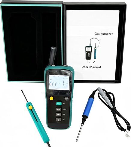AC DC Magnetic Field Strength Meter Tester Gauss Tesla Meter with Radial&Axial Two Probes Class 1 Range 2mT~3000mT for Measuring The Flux Density Of DC Constant Magnetic Field&AC Magnetic Field in Kuwait