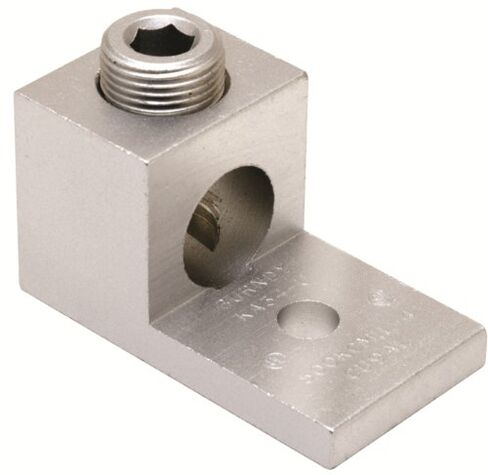 Burndy KA29U Universal Terminal, 6 Str. - 250 kcmil Aluminum or Copper Wire Range, 5/16" Stud Hole, 1.00" Width, 2.00" Length, 1.13" Height, 0.25" Thick, 275lb Recommended Tightening Torque (Pack of 25) in Kuwait