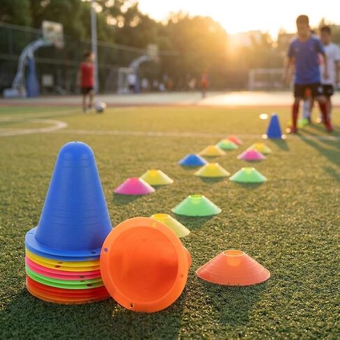 12pcs Plastic Agility Cones Mini Sports Training Cones Skating Obstacles for Soccer Basketball Drills and Outdoor Practice in Kuwait
