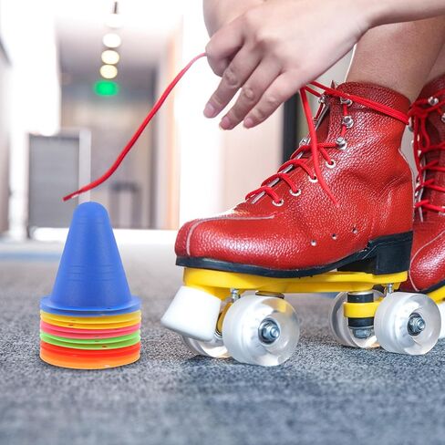 12pcs Plastic Agility Cones Mini Sports Training Cones Skating Obstacles for Soccer Basketball Drills and Outdoor Practice in Kuwait