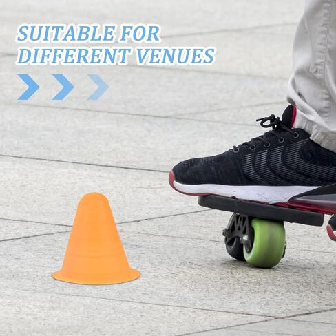 12pcs Plastic Agility Cones Mini Sports Training Cones Skating Obstacles for Soccer Basketball Drills and Outdoor Practice in Kuwait
