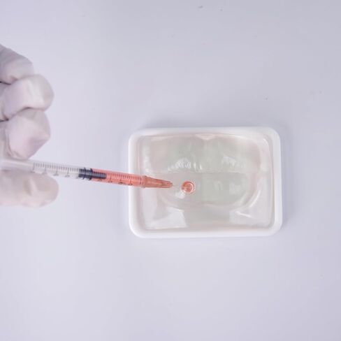 نموذج حقن الشفاه الشفاف، أداة ممارسة حشو الشفاه المرئية للتدريب على الطب التجميلي، محاكي تعزيز حشو الجلد الشفاف للمحترفين الطبيين in Kuwait