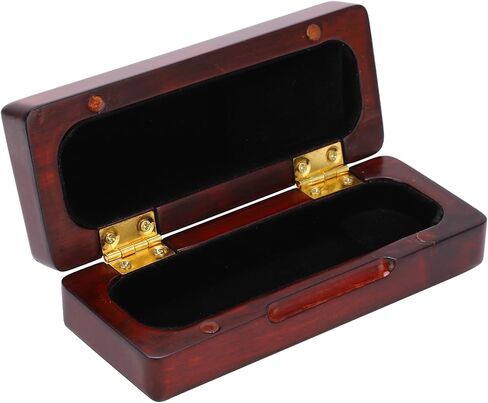 Semme Elegant Wood Mouthpiece Case Box for Saxophone Portable Musical Instrument Accessories in Rosewood Design (Rosewood Handle) in Kuwait