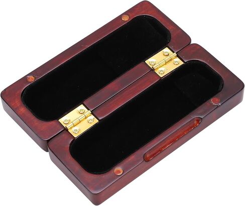 Semme Elegant Wood Mouthpiece Case Box for Saxophone Portable Musical Instrument Accessories in Rosewood Design (Rosewood Handle) in Kuwait