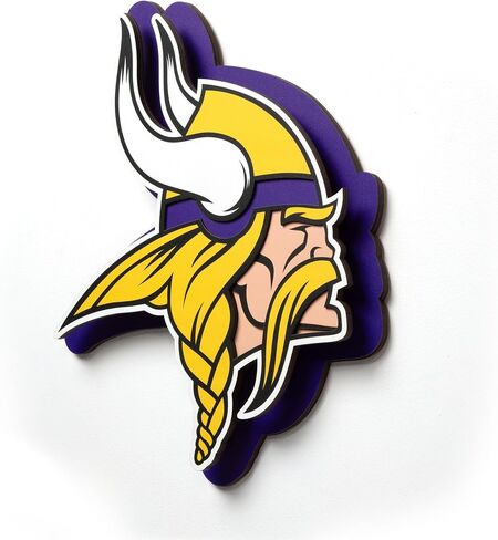 YouTheFan NFL 3D Die-Cut Wall Art, precision-crafted and laser-cut in the exact shape of your team’s logo, multiple layers create striking depth, ready-to-hang and officially licensed in Kuwait