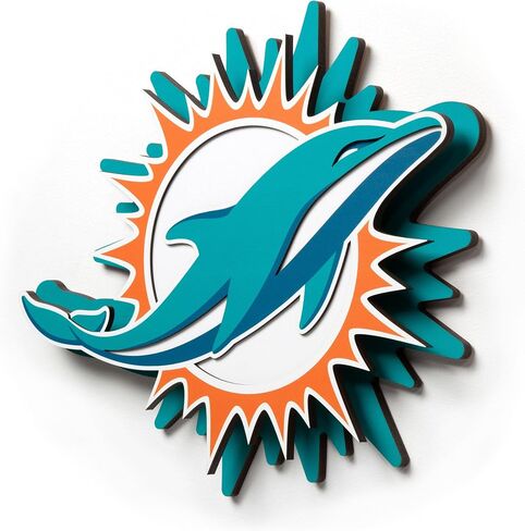 YouTheFan NFL 3D Die-Cut Wall Art, precision-crafted and laser-cut in the exact shape of your team’s logo, multiple layers create striking depth, ready-to-hang and officially licensed in Kuwait