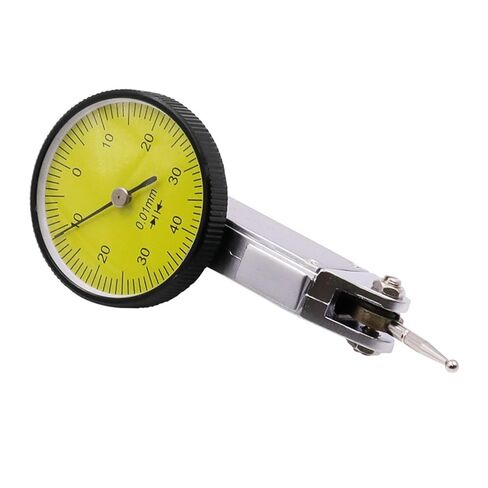 Dial Indicator, Accurate Dial Gauge Test Indicator Precision Metric with Dovetail Rails Mount 0-4 0.01mm Measuring Instrument Tool in Kuwait