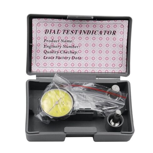 Dial Indicator, Accurate Dial Gauge Test Indicator Precision Metric with Dovetail Rails Mount 0-4 0.01mm Measuring Instrument Tool in Kuwait