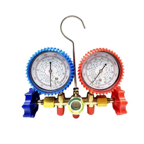 1pc R410a 3 Way AC Diagnostic Manifold Gauge Set for Charging Fits R22 R410a R-404A R-134a Refrigeration Manifold Gauge Air in Kuwait