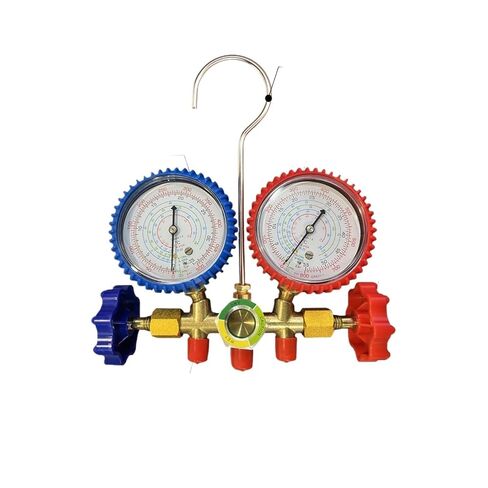 1pc R410a 3 Way AC Diagnostic Manifold Gauge Set for Charging Fits R22 R410a R-404A R-134a Refrigeration Manifold Gauge Air in Kuwait