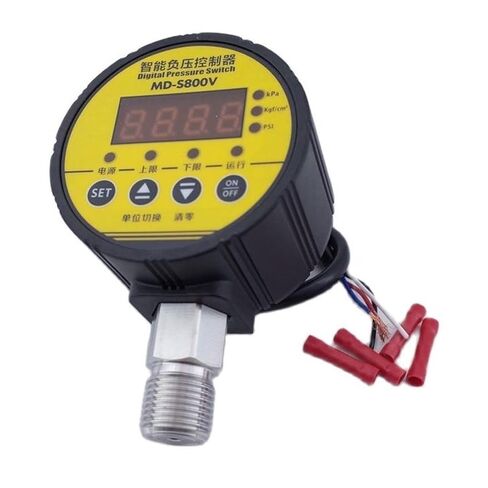1pcs MD-S910 Intelligent Pressure Controller Electronic Digital Pressure Gauge Air Compressor Switch Vacuum Gauge -0- -100KPA Vacuum in Kuwait
