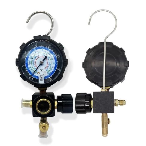 1 قطعة مقياس مشعب تكييف الهواء لمبردات R22/R410A/R134A/R404A H/L أداة شحن قياس الضغط يمكن تخفيف الضغط (منخفض 1 قطعة) in Kuwait