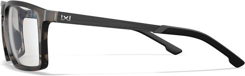 Wiley X WX Axe Captivate Polarized Sunglasses, Safety Glasses for Men and Women, UV Eye Protection for Shooting, Fishing, Biking, and Extreme Sports, Matte Tortoise Brown Frames, Clear Lenses in Kuwait