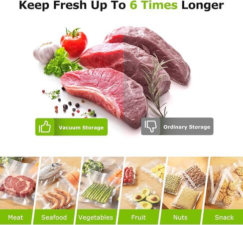 أكياس مانعة للتسرب من Bonsenkitchen، لفات مقاس 27.94 سم × 50.8 سم، عبوتان، خالية من مادة BPA، لفافة طعام منسوجة من الدرجة التجارية شديدة التحمل، حجم مخصص للطهي بالفيديو in Kuwait