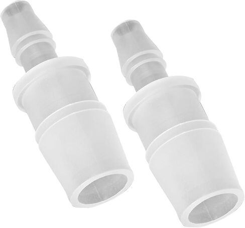 Bonsicoky 2 Pcs Plastic Hose Barb Reducer Fitting, 1/2" to 1/4" Hose Barb Union Adapter Connector Pipe Hose Fitting in Kuwait