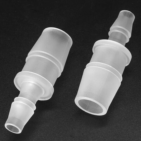 Bonsicoky 2 Pcs Plastic Hose Barb Reducer Fitting, 1/2" to 1/4" Hose Barb Union Adapter Connector Pipe Hose Fitting in Kuwait