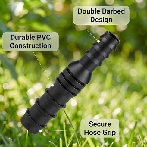 5 Pack 3/4 Inch x 1/2 Inch PVC Reducing Couplings | Schedule 40 Barbed Insert Adapters | Black Hose Connectors in Kuwait