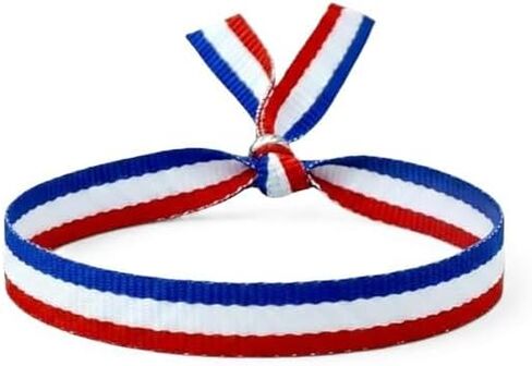 BDM France bracelet, red white and blue, football., Silver in Kuwait