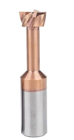 T Slot Milling Cutter TiCN Coated Carbide HRC55 End Mill Alloy Tungsten Steel Slotting Router Bits for Steel Aluminum(Aluminum,D10xH4) in Kuwait