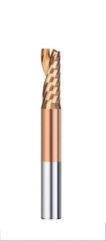 Milling Cutter 3.175-12mm Shank 1 Flute Carbide End Mill Coated Spiral Router Bit for Aluminum Copper Milling Tool(3.175x17x40) in Kuwait