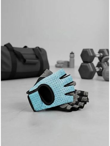 1pair Anti-Slip Half Finger Fitness Gloves Breathable Workout Gloves for Men and Women, Weightlifting Gym Training Cycling，Size L in Kuwait