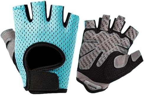 1pair Anti-Slip Half Finger Fitness Gloves Breathable Workout Gloves for Men and Women, Weightlifting Gym Training Cycling，Size L in Kuwait