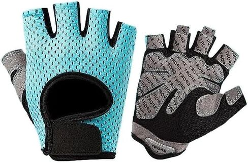 1pair Anti-Slip Half Finger Fitness Gloves Breathable Workout Gloves for Men and Women, Weightlifting Gym Training Cycling，Size L in Kuwait