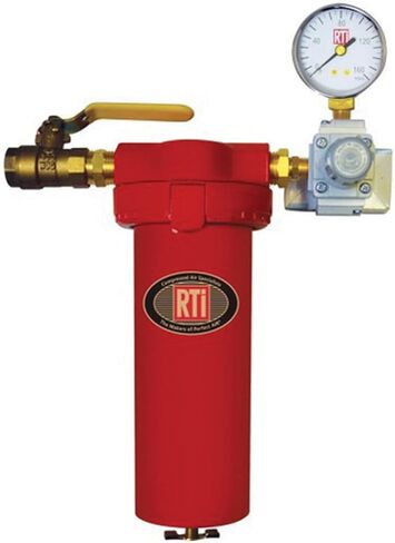 RTI Reading Technologies 6950B Stealth Series 1-Stage Air Tool Saver، 1/2 بوصة مدخل NPT، 1/4 بوصة مخرج NPT، 60 scfm كحد أقصى، 1 um in Kuwait