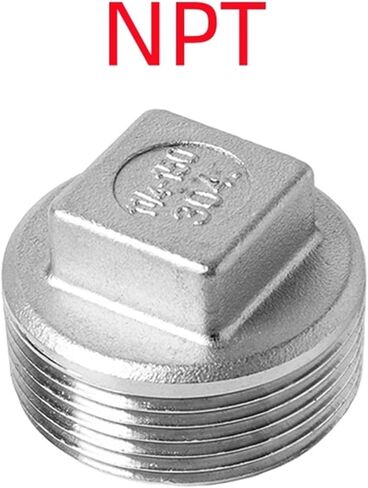 NPT 1/8" 1/4" 3/8" 1/2" 3/4" 1" 1-1/2" 2" ذكر أنثى غطاء نهاية مستدير 304 من الفولاذ المقاوم للصدأ متقاطع 4 اتجاهات تركيب أنابيب زيت الغاز المائي (4 اتجاهات، NPT THREAD_1/2") in Kuwait
