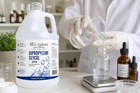 True Essence Dipropylene Glycol (DPG) – 1 Gallon (128 fl oz) Fragrance Grade Solvent & Humectant, Multi-Purpose Diluent for Perfume, Essential Oils, Incense & Aromatic Applications in Kuwait