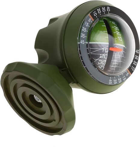 Generic Car Inclinometer Slope Meter Balancer with Adjustable Stand for Vehicle SUV Truck Accurate Angle Measurement Ergonomic Design ABS Material Army Green in Kuwait