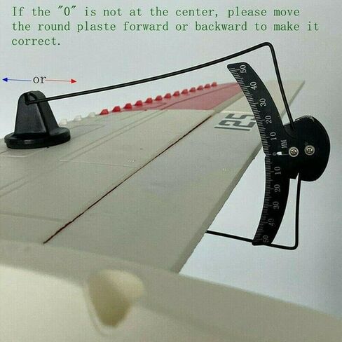 DAGIJIRD 0-50° Measurement RC Fixed Wing Plane Model Inclinometer Aileron Angle Meter Tool in Kuwait