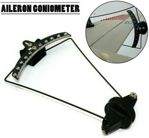 DAGIJIRD 0-50° Measurement RC Fixed Wing Plane Model Inclinometer Aileron Angle Meter Tool in Kuwait