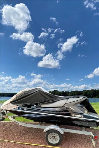 SBU Compatible for Yamaha Jet Ski EX Deluxe Sport Waverunner Jetski PWC Cover 2017-2021 2022 600 Denier in Kuwait