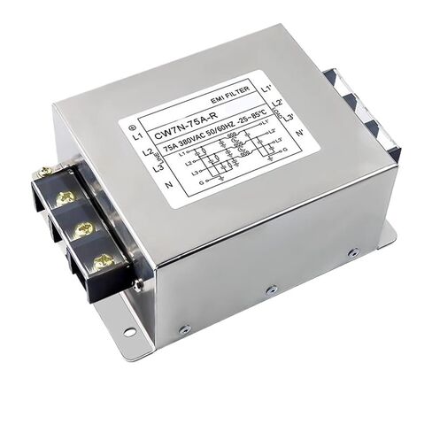 EMI Filter Power Purifier CW7N-20/30/40/50/60/70/75A-R 380VAC 3-Phase AC Power Supply Filter Anti-Interference(CW7N-50A-R 380VAC) in Saudi Arabia