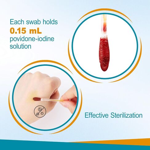 100CT Povidone Iodine Swab in Kuwait