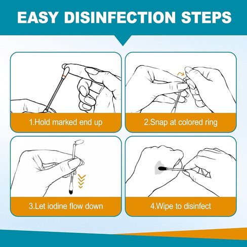 100CT Povidone Iodine Swab in Kuwait