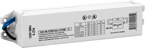 استبدال OHLECTRIC لمصباح Keystone KTEB-220-1-TP-EMI 2 T12 الصابورة الفلورية الإلكترونية | إدخال 120 فولت مع التشغيل الفوري | 0.88 عامل الصابورة | مناسبة لمراكز البيانات | معتمد من UL in Kuwait