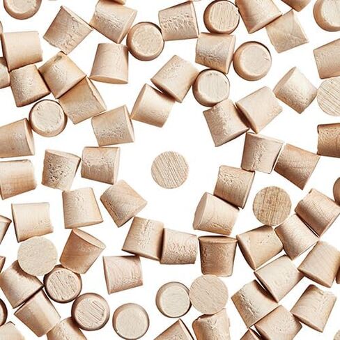 WidgetCo 1/4" Maple Wood Plugs, Face Grain, Woodworking Plugs, Can Be Sanded, Stained, or Painted (Qty 25) in Kuwait
