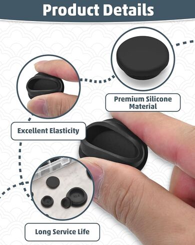 195PCS Silicone Hole Plugs Assortment Kit, Rubber Grommet Plugs with Storage Box, 11 Sizes Black Flexible Hole Covers for Wire Holes, Automotive, Furniture, Cabinet, Electrical & DIY Sealing in Kuwait