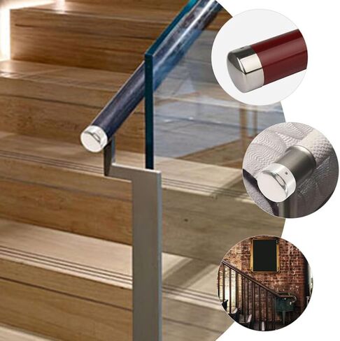 Uonlytech Stair Handrail Plugs Metal Hole Plugs Chair Leg Caps Handrail End Cap Metal for Stairs in Kuwait